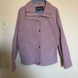 Lavender corduroy jacket, Eddie Bauer, size XL